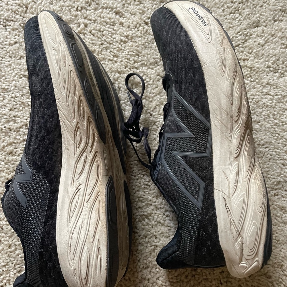 New Balance Black and White Athletic Shoes